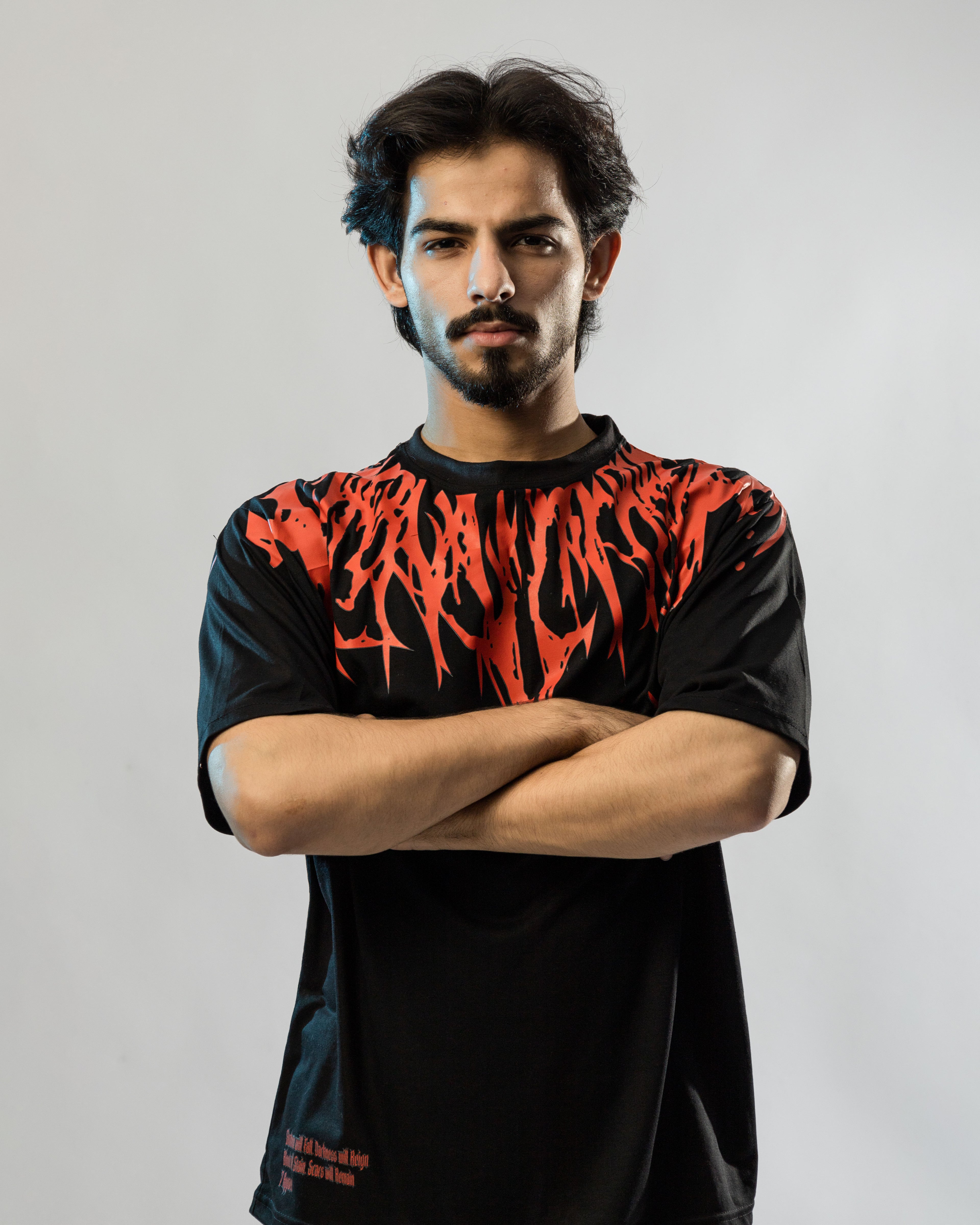 Red Heat Graphic Oversized tee