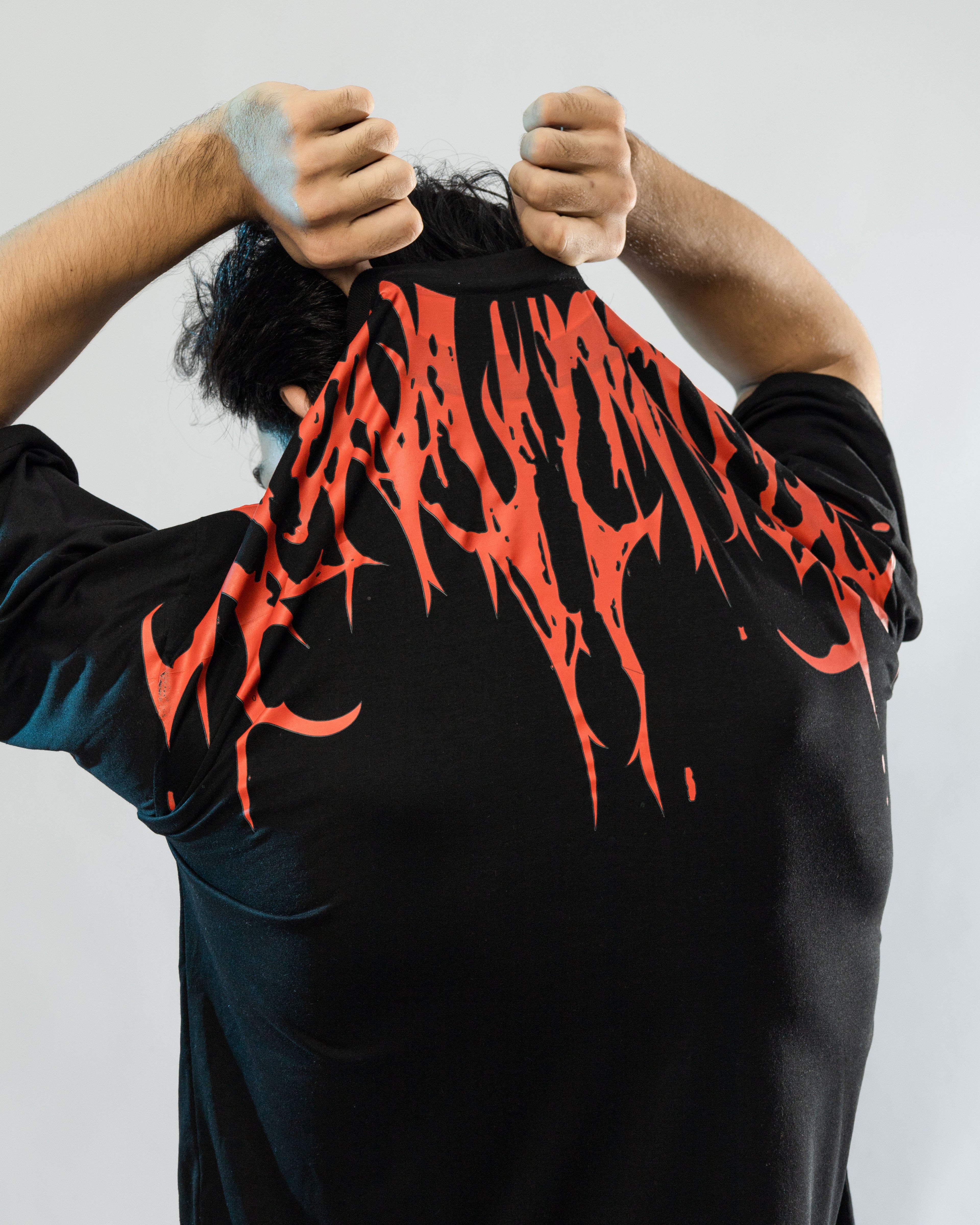 Red Heat Graphic Oversized tee