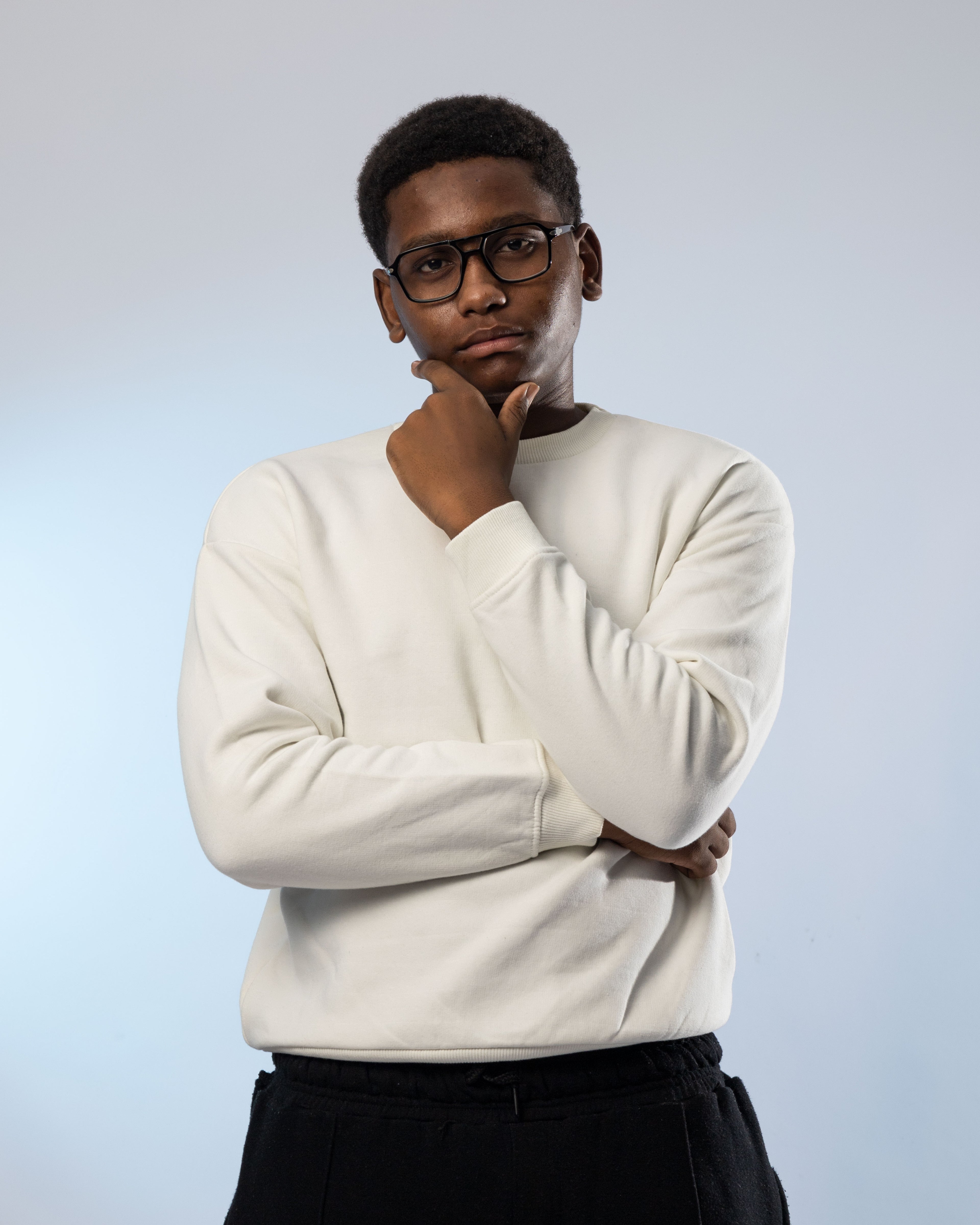 Premium Cream Crewneck Sweatshirt