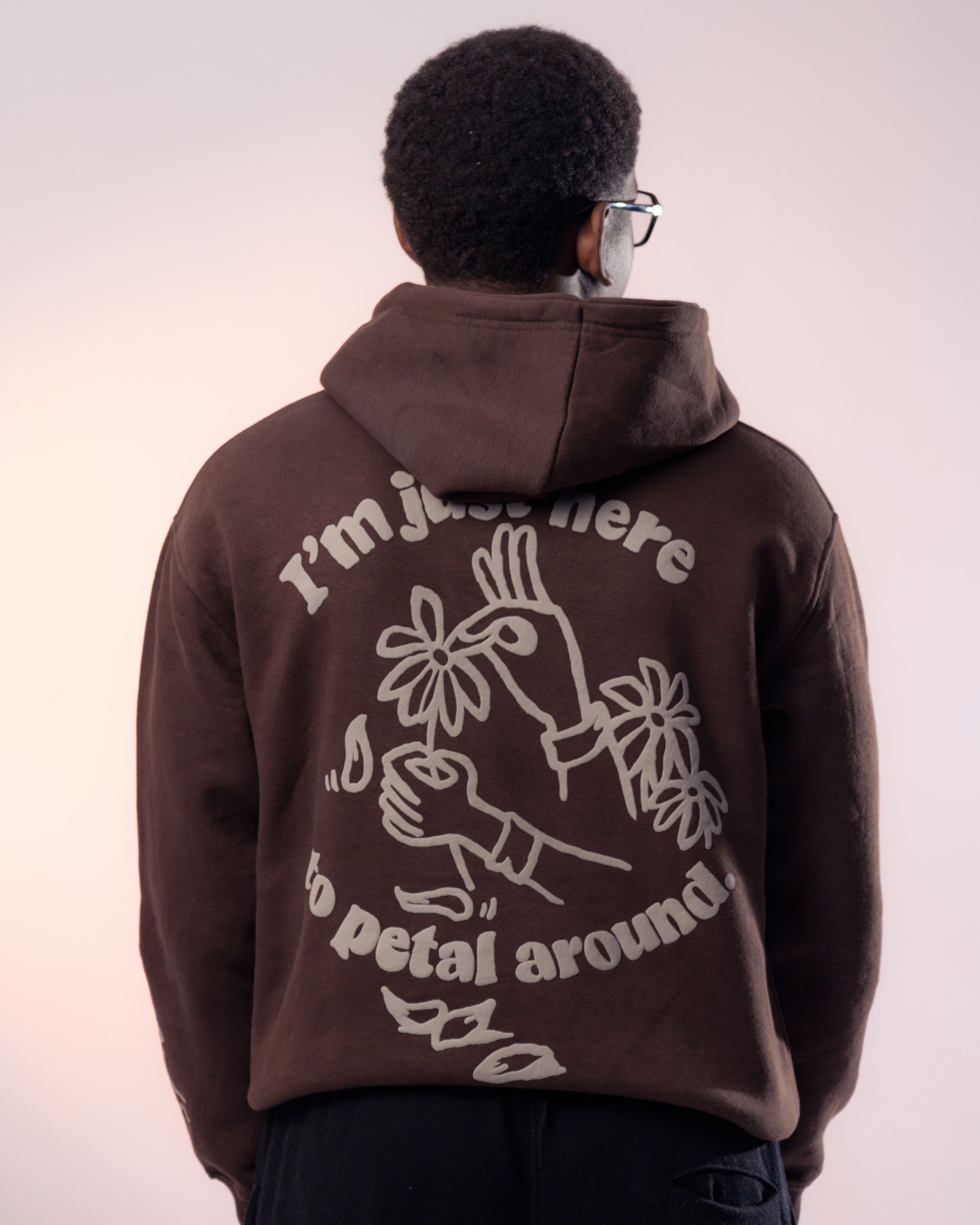 Brown Petal Around Hoodie