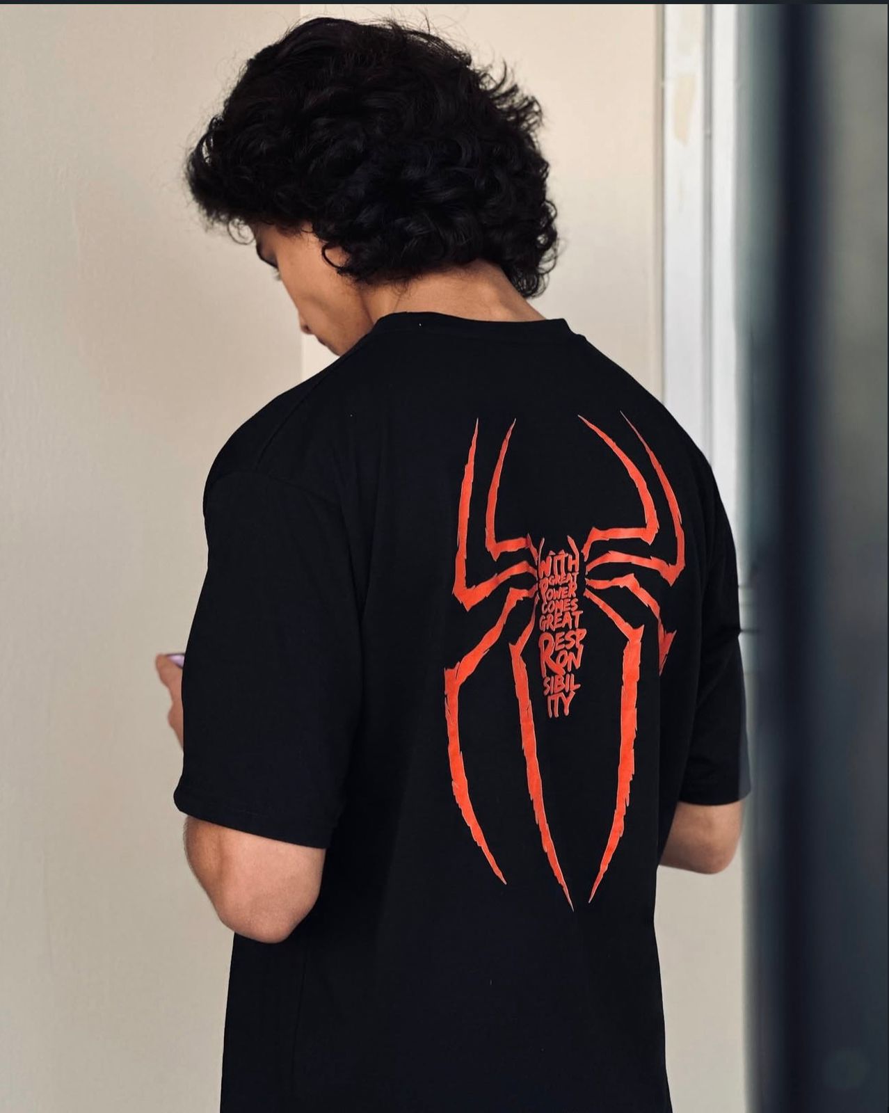 Spider Sense Oversized Graphic Tee
