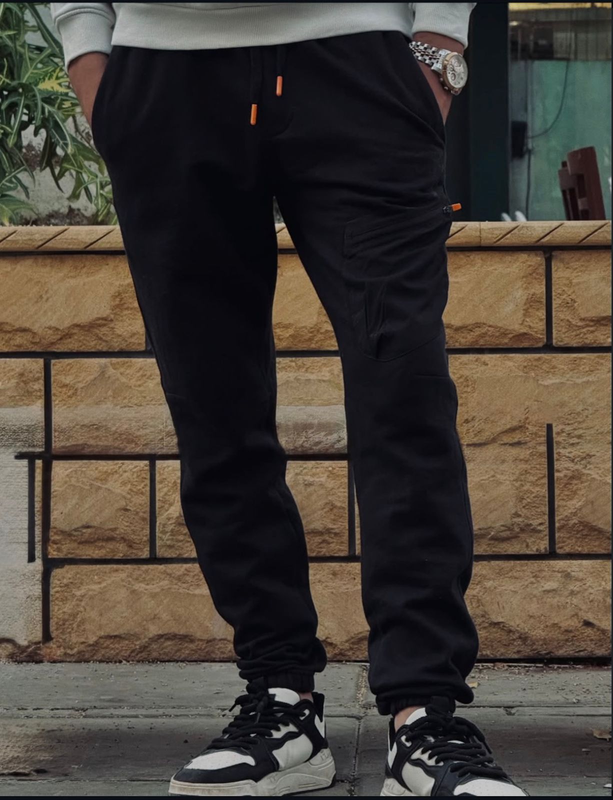 Black Street Cargo Joggers