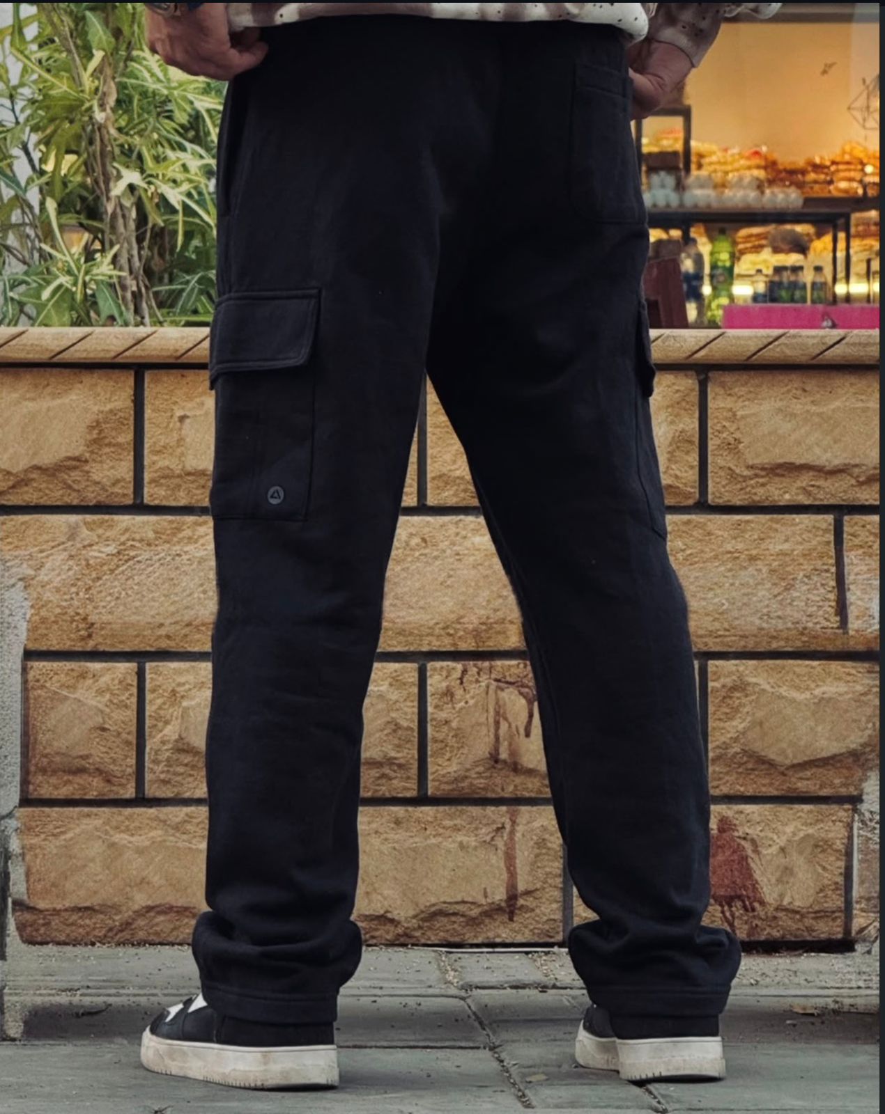 Black Utility Cargo Joggers